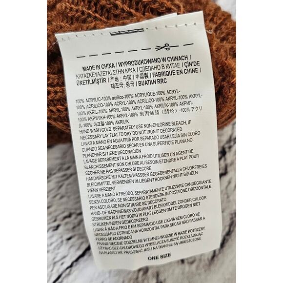 LOT OF 2 Vans Off The Wall Beanie Hat Stretch Green Brown Knit Skate ADULT OS - Picture 6 of 6